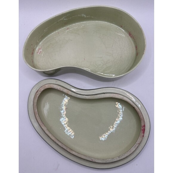 Re-Go California Pottery 1952 # 201 Cigarette Trinket Box with Lid Plums Cherrys - Picture 7 of 8